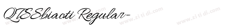 QTSSbiaoti Regular字体转换